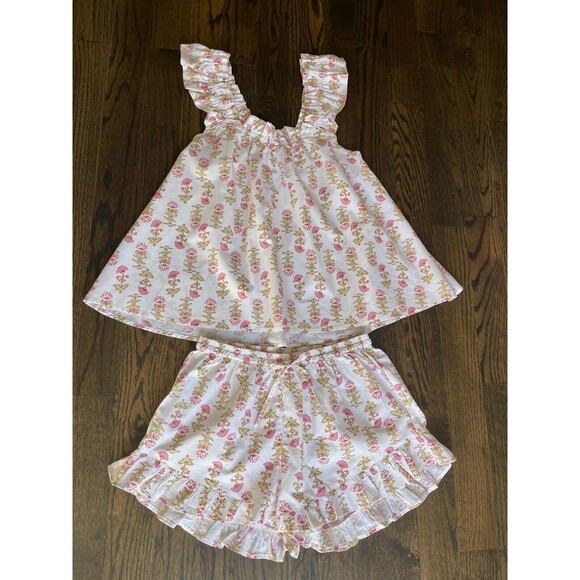 Piyama Nicolette Sleep Set Sz M Lotus Flower Babydoll Cotton Flirty Coquette NWT - Picture 14 of 16